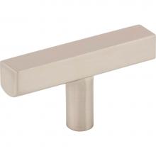 Jeffrey Alexander 845TL-SN - 2-1/4'' Satin Nickel Dominique Cabinet ''T'' Knob