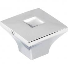 Jeffrey Alexander 910PC - 1-3/16'' Overall Length Polished Chrome Square Modena Cabinet Knob