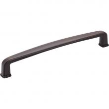 Jeffrey Alexander 1092-160DBAC - 160 mm Center-to-Center Brushed Oil Rubbed Bronze Square Milan 1 Cabinet Pull