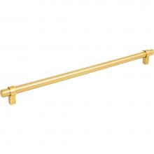 Jeffrey Alexander 5319BG - 319 mm Center-to-Center Brushed Gold Key Grande Cabinet Bar Pull