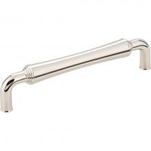 Jeffrey Alexander 537-128NI - 128 mm Center-to-Center Polished Nickel Barrel Bremen 2 Cabinet Pull