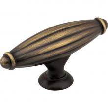 Jeffrey Alexander 618ABSB - 2-5/8'' Antique Brushed Satin Brass Glenmore Cabinet ''T'' Knob