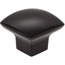 Jeffrey Alexander 431MB - 1-3/16'' Overall Length Matte Black Square Sonoma Cabinet Knob