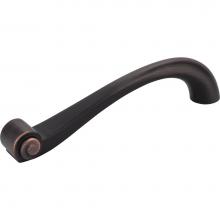 Jeffrey Alexander 343-128DBAC - 128 mm Center-to-Center Brushed Oil Rubbed Bronze Duval Vertical Cabinet Pull