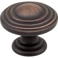 Jeffrey Alexander 137DBAC - 1-1/4'' Diameter Brushed Oil Rubbed Bronze Stacked Bremen 2 Cabinet Knob