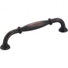 Jeffrey Alexander 658-128DBAC - 128 mm Center-to-Center Brushed Oil Rubbed Bronze Tiffany Cabinet Pull