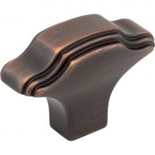 Jeffrey Alexander 225DBAC - 1-11/16'' Overall Length Brushed Oil Rubbed Bronze Oblong Maybeck Cabinet Knob