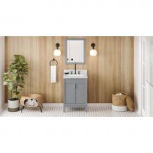 Jeffrey Alexander VN2THE-24-GR-NT - 24'' Grey Theodora Vanity