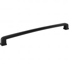 Jeffrey Alexander 1092-12MB - 12'' Center-to-Center Matte Black Square Milan 1 Appliance Handle