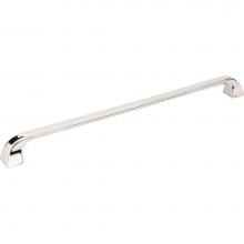 Jeffrey Alexander 972-305NI - 305 mm Center-to-Center Polished Nickel Square Marlo Cabinet Pull