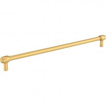 Jeffrey Alexander 885-305BG - 305 mm Center-to-Center Brushed Gold Hayworth Cabinet Bar Pull