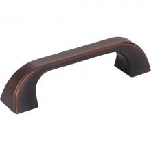 Jeffrey Alexander 972-96DBAC - 96 mm Center-to-Center Brushed Oil Rubbed Bronze Square Marlo Cabinet Pull