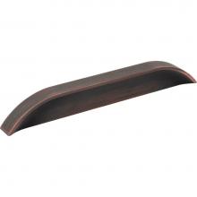 Jeffrey Alexander 484-128160DBAC - 128 mm / 160 mm Center-to-Center Brushed Oil Rubbed Bronze Elara Cabinet Pinch Pull