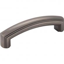 Jeffrey Alexander 519-96BNBDL - 96 mm Center-to-Center Brushed Pewter Delgado Cabinet Pull