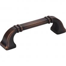 Jeffrey Alexander 165-96DBAC - 96 mm Center-to-Center Brushed Oil Rubbed Bronze Ella Cabinet Pull