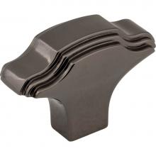 Jeffrey Alexander 225BN - 1-11/16'' Overall Length Black Nickel Oblong Maybeck Cabinet Knob