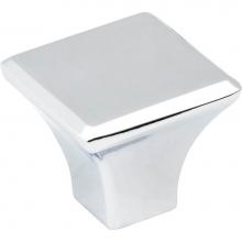 Jeffrey Alexander 972PC - 1-1/8'' Overall Length Polished Chrome Square Marlo Cabinet Knob