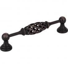 Jeffrey Alexander 749-128B-DBAC - 128 mm Center-to-Center Brushed Oil Rubbed Bronze Birdcage Tuscany Cabinet Pull