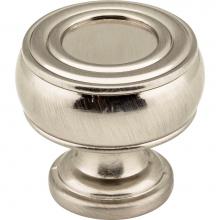 Jeffrey Alexander 127SN - 1-3/16'' Diameter Satin Nickel Barrel Bremen 2 Cabinet Knob