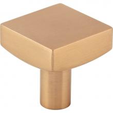 Jeffrey Alexander 845SBZ - 1-1/8'' Overall Length Satin Bronze Square Dominique Cabinet Knob