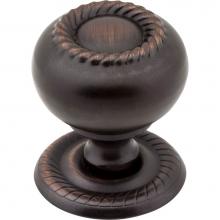 Jeffrey Alexander S6060DBAC - 1-1/4'' Diameter Brushed Oil Rubbed Bronze Rope Rhodes Cabinet Knob