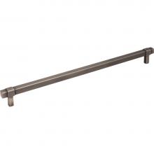 Jeffrey Alexander 293-305BNBDL - 305 mm Center-to-Center Brushed Pewter Square Zane Cabinet Pull