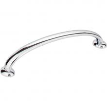 Jeffrey Alexander 650-128PC - 128 mm Center-to-Center Polished Chrome Hudson Cabinet Pull