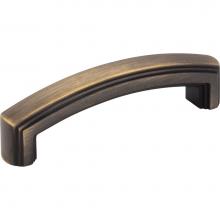 Jeffrey Alexander 519-96ABSB - 96 mm Center-to-Center Antique Brushed Satin Brass Delgado Cabinet Pull