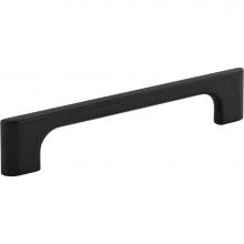 Jeffrey Alexander 286-128MB - 128 mm Center-to-Center Matte Black Asymmetrical Leyton Cabinet Pull