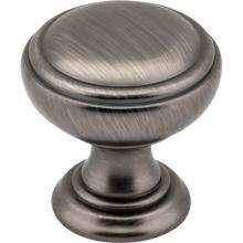 Jeffrey Alexander 658BNBDL - 1-1/4'' Diameter Brushed Pewter Tiffany Cabinet Knob