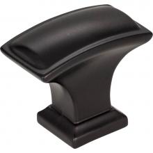 Jeffrey Alexander 435L-MB - 1-1/2'' Overall Length Matte Black Rectangle Annadale Cabinet Knob