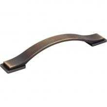 Jeffrey Alexander 80152-128ABSB - 128 mm Center-to-Center Antique Brushed Satin Brass Strap Mirada Cabinet Pull