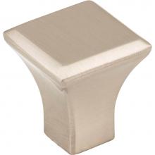 Jeffrey Alexander 972S-SN - 7/8'' Overall Length Satin Nickel Square Marlo Cabinet Knob