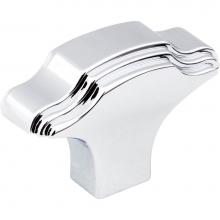 Jeffrey Alexander 225PC - 1-11/16'' Overall Length Polished Chrome Oblong Maybeck Cabinet Knob