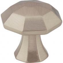 Jeffrey Alexander 678SN - 1-1/4'' Overall Length Satin Nickel Octagonal Wheeler Cabinet Knob