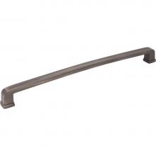 Jeffrey Alexander 1092-12BNBDL - 12'' Center-to-Center Brushed Pewter Square Milan 1 Appliance Handle