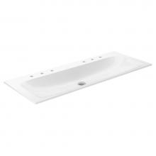 KEUCO 32980311256 - 48'' Ceramic double-washbasin