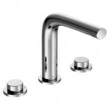 KEUCO 51515 010050 - Three hole widespread faucet 150, with pop-up, 22-7/16'' height