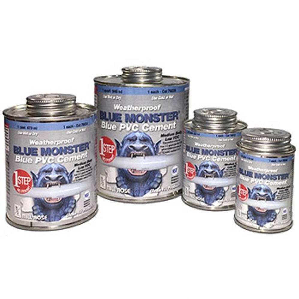 1 QUART (32 FL OZ) BLUE MONTER PVC CEMENT