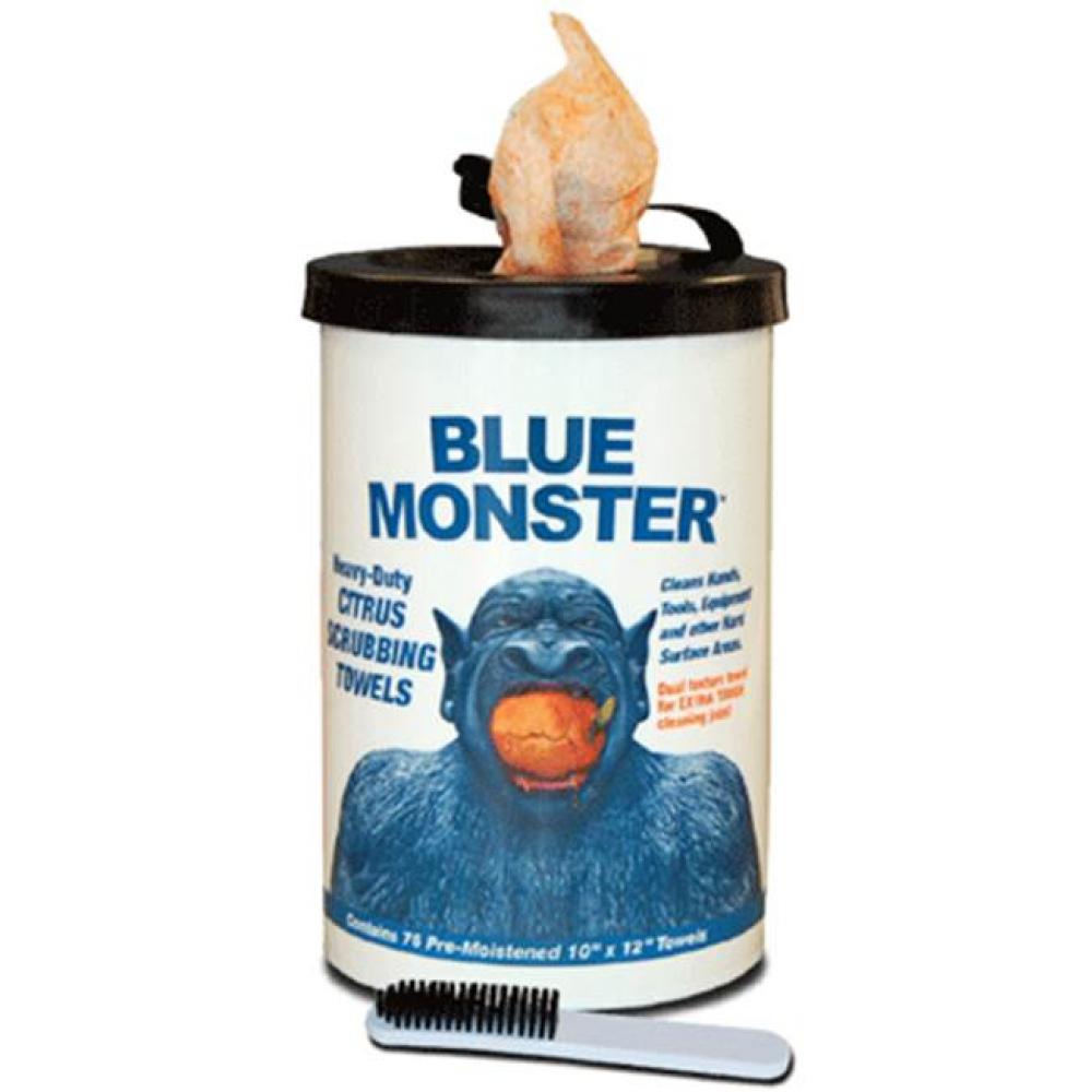 BLUE MONSTER CITRUS SCRUBBING TOWELS, FLOOR DISP