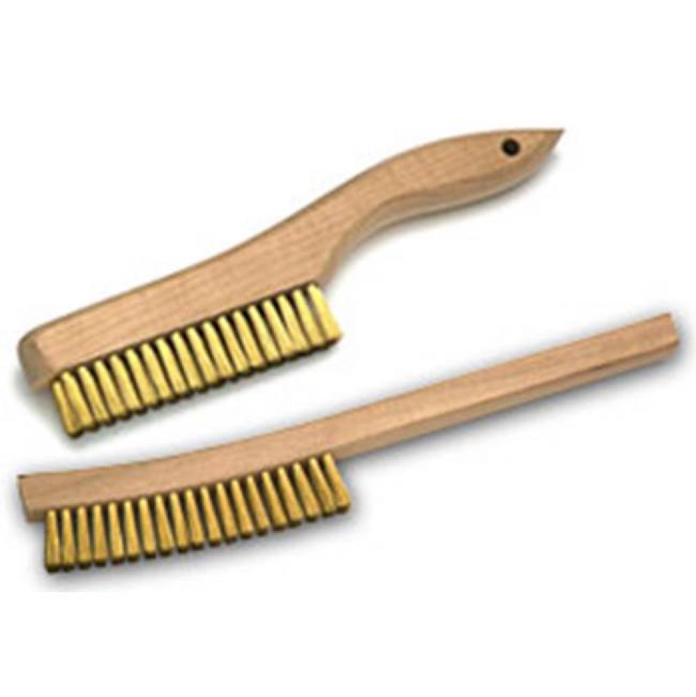 BENT HANDLE BRASS PLATERS BRUSH 4X19 ROWS