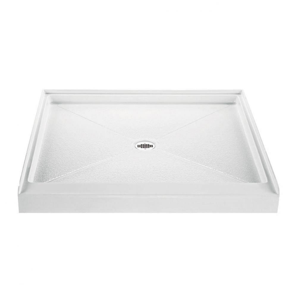 36X36 Basics Shower Base Biscuit Center Drain