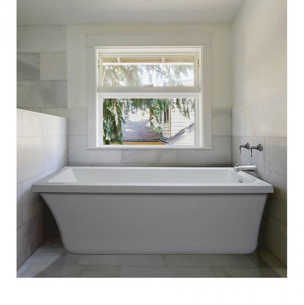 66X32 White Freestanding Soaking Tub