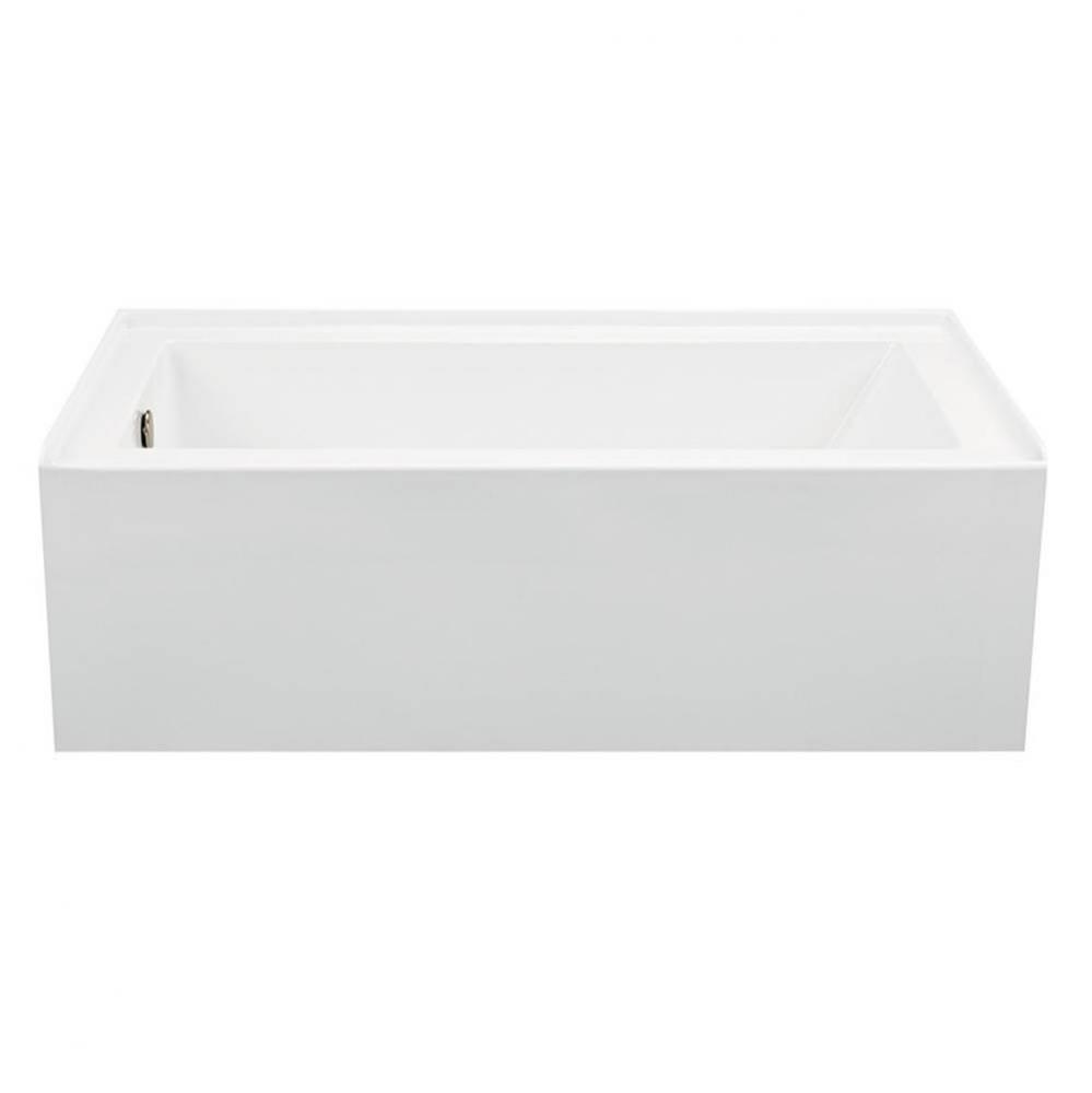 60X32 White Right Hand Drain Integral Skirted Whirlpool W/ Integral Tile Flange-Basics