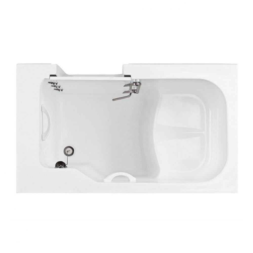 50X30 White Walk-In Air Bath W/ Valves