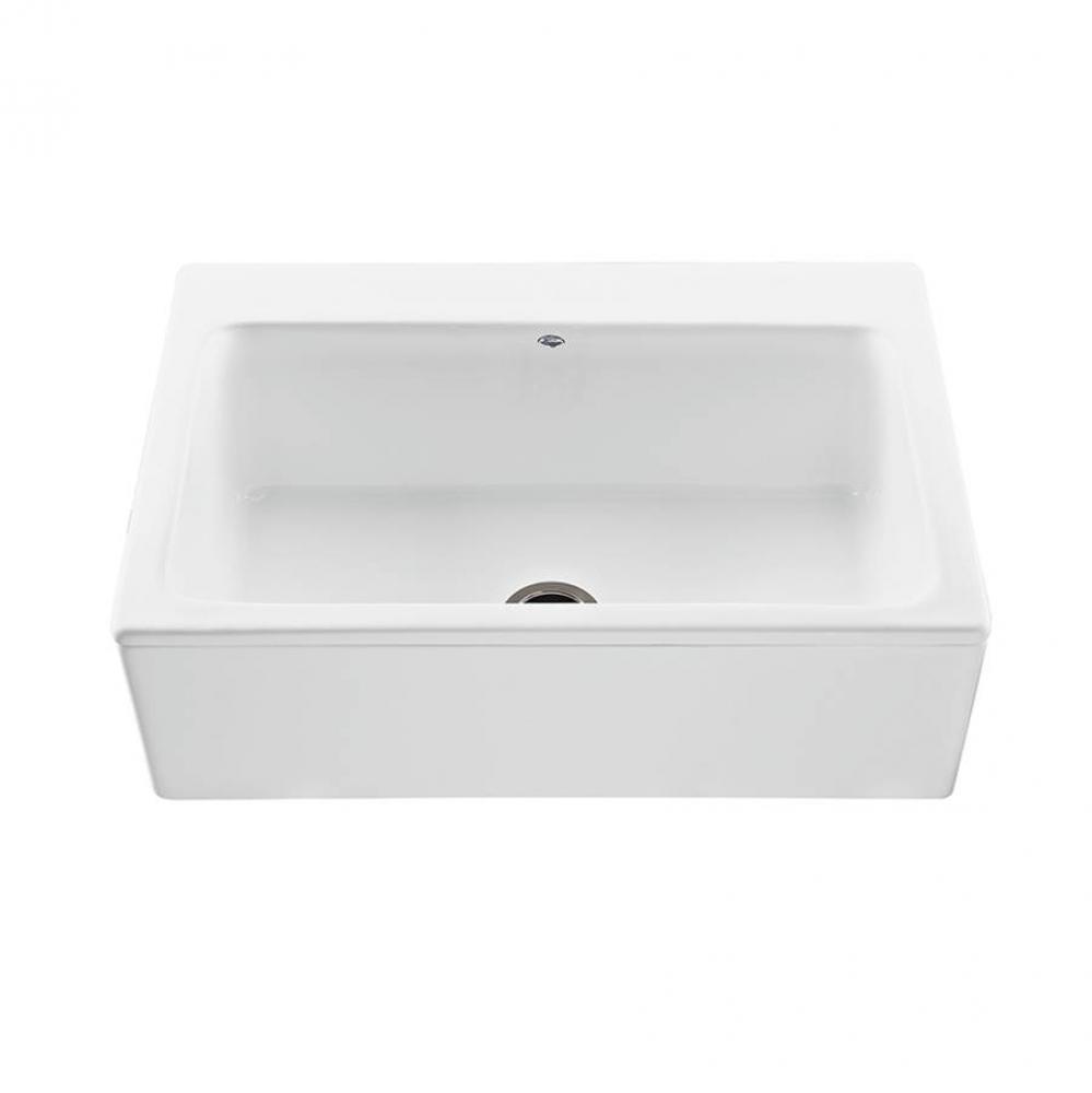 33X22 Other Colors Plain Front Single Bowl Basics Farmhouse Sink-Mccoy