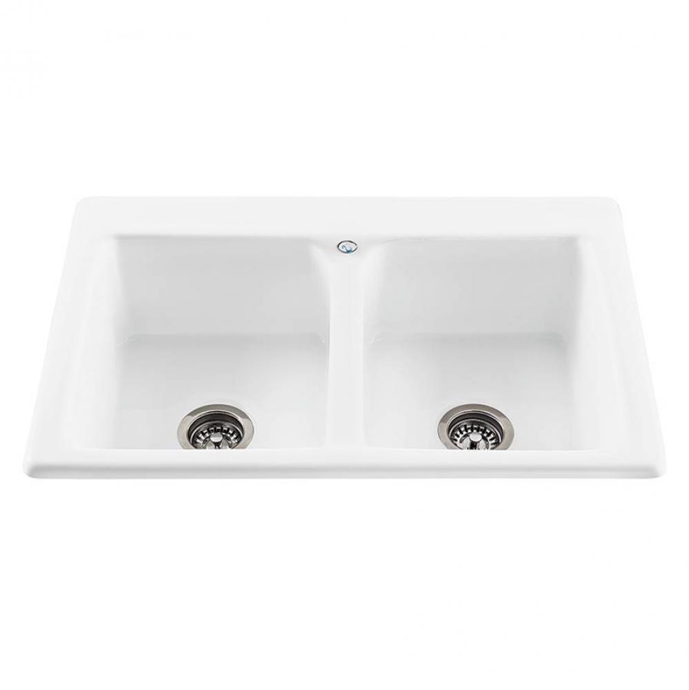 33X22 Other Colors Double Bowl Basics Sink-Endurance