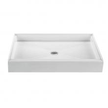 MTI Basics MB4832CD-BI - 48X32 Basics Shower Base Biscuit Center Drain