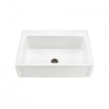 MTI Basics MBKS251 -COL - 33X22 Other Colors Border Front Single Bowl Basics Farmhouse Sink-Mccoy