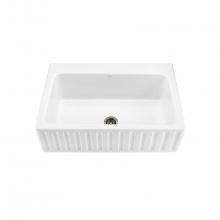 MTI Basics MBKS252W - BASICS VERTICAL FRONT SINGLE BOWL 33X22 WHITE